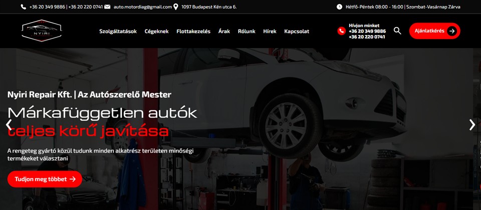 A(z) automotorszerelo.hu nyitóképe