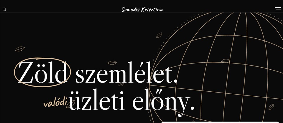 A(z) szmodiskrisztina.hu nyitóképe